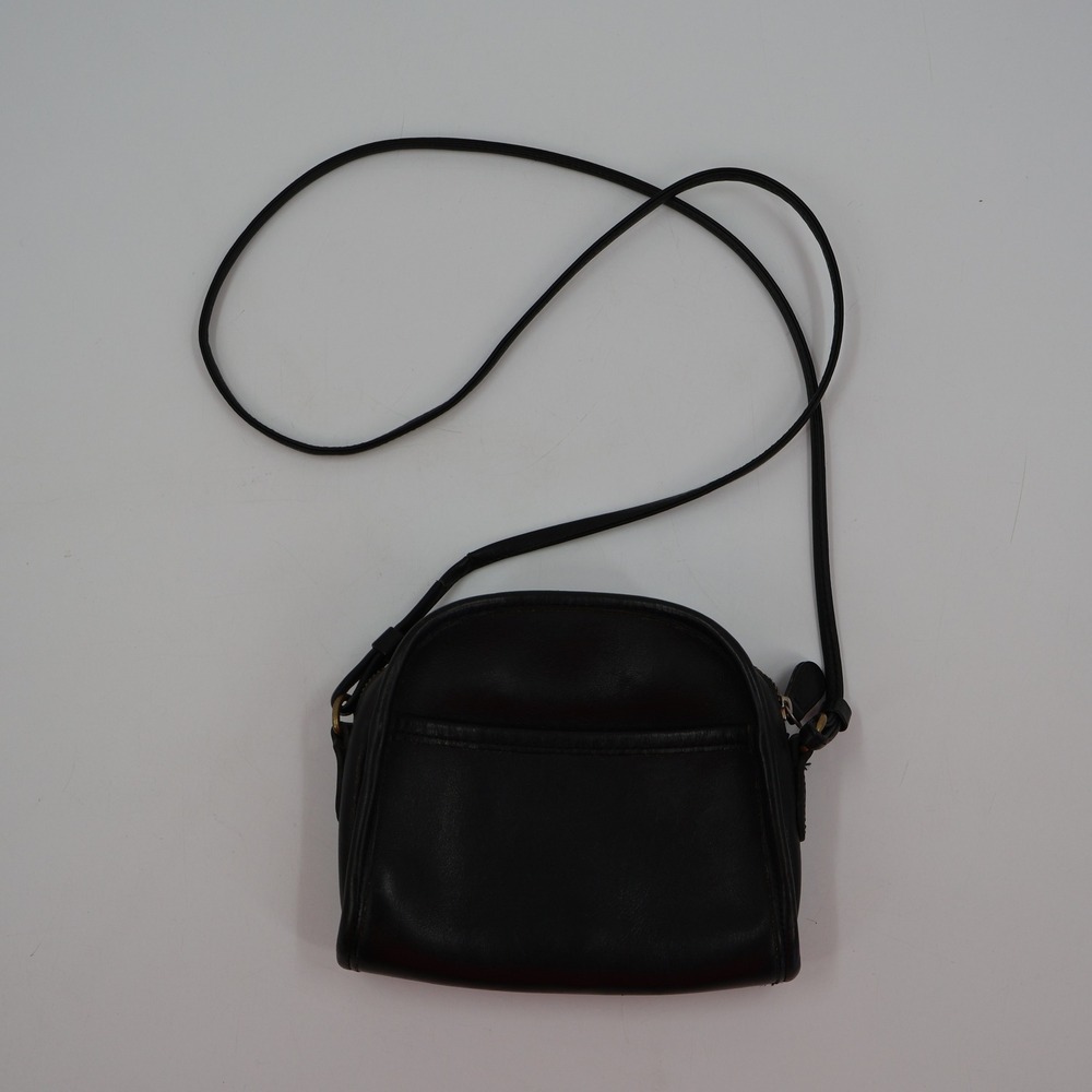 Coach Crossbody Bag Womens Small Black Vintage‎ Leather 9017
